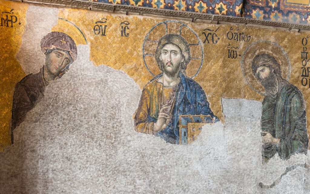 hagia sophia estambul deesis mosaico
